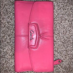 Pink coach wallet